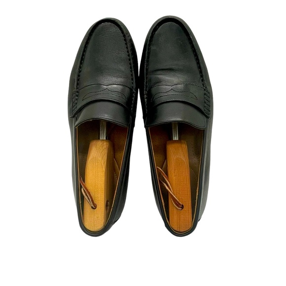 Clarks Collection ExtraLight Black Men's Penny‎ Loafers Leather Slip On Comfort - Picture 2 of 13
